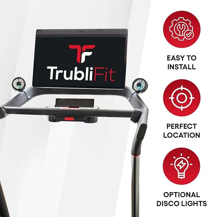 TrubliFit Fan for Peloton Bike & Peloton Treadmill - Accessories for Peloton - Fits Original Bike, Bike+ or Tread - No Batteries or Charging Required