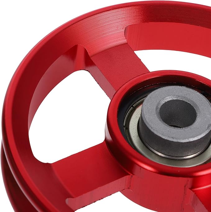 Hemoton Fitness Pulley Wheel Aluminum Alloy Metal Home Gym Pulley for Strength Training Equipment Attachment Cable Workout