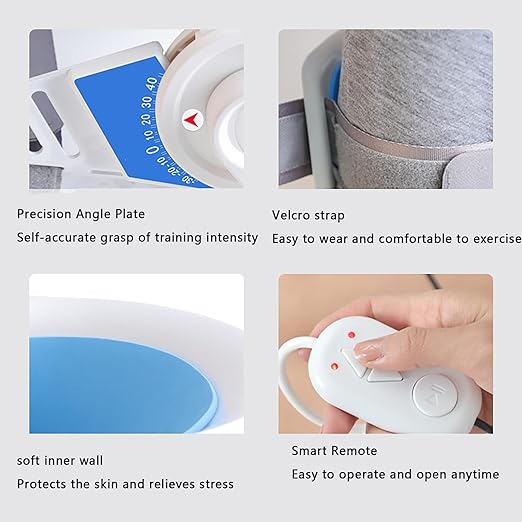 Electric Ankle Trainer, Foot Rehabilitation Training Equipment, 3-Speed Speed Regulation, -30° ~40° Full Angle Exercise, for Stiff Ligament After Stroke and Hemiplegic Fracture