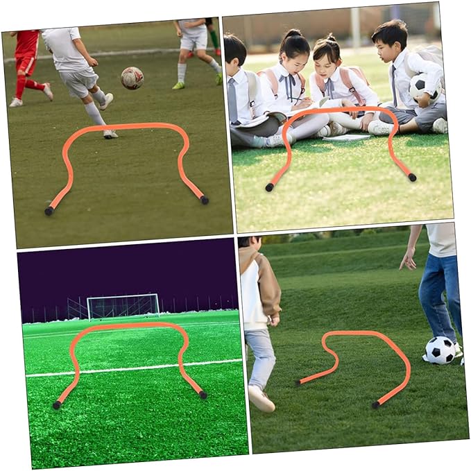 Homoyoyo Agility Hurdles 3pcs 15cm Plastic Speed Hurdles Soccer Training Equipment for Youth Sports and Football Practice