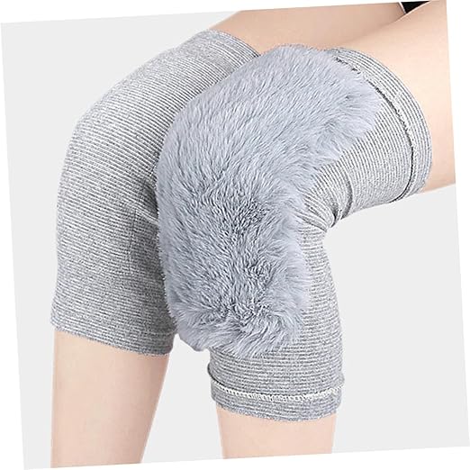 FRCOLOR 1pair Portable Knee Sleeves for Warmth and Support Elastic Knee Wraps for Sports for Weightlifting Running More