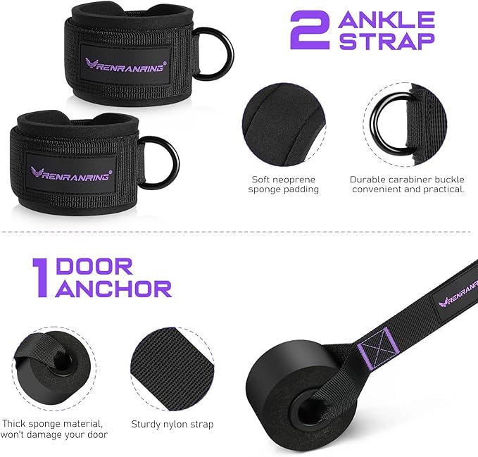 Pilates Bar Kit with Resistance Bands, Multifunctional Pilates Bar for Women & Men with Heavy-Duty Metal Adjustment Buckle, Pilates Home Equipment for Full BodyWorkouts