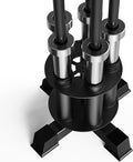 EVERYMATE Vertical Barbell Holder : Rotatable Barbell Holder Floor Stand, Heavy Duty Barbell Rack Stand Fit 2-Inch Olympic Bars, Curl Bars, Triceps Bars Home Gym Organizer Barbell Storage