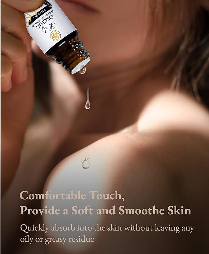100% Organic Essential Oil Blend for Massage, Home Care, Aromatherapy, Natural Ingredients - Orchid, Sage, Lemon, Tea Tree, Sweet Fennel, Neroli, 10ML