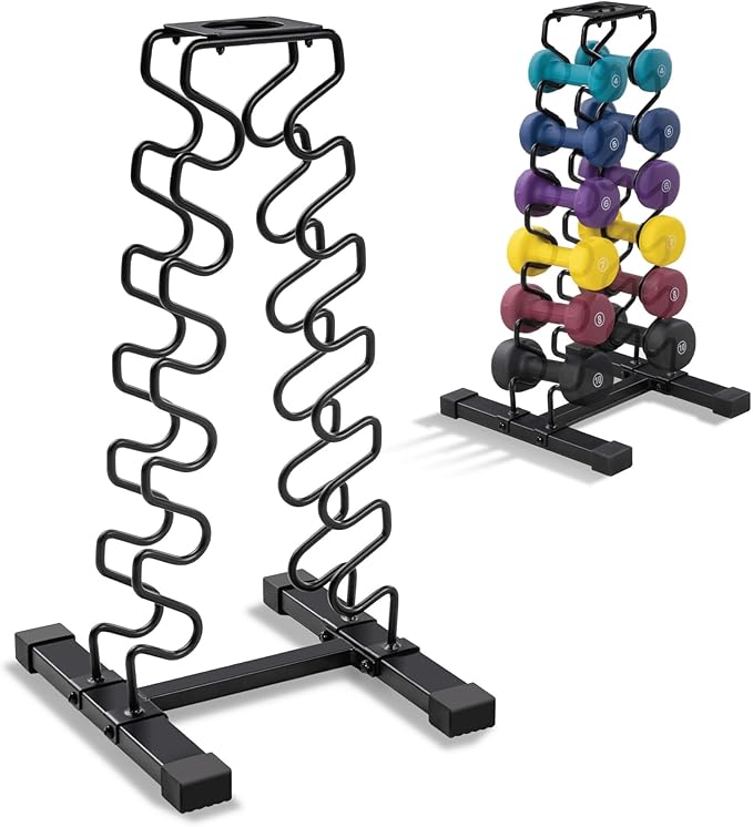 Marcy Strength Training Dumbbell Rack, Wire Frame Minimalist Dumbbell Storage