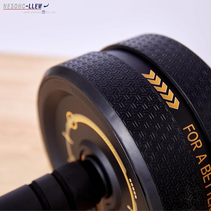 Ab Roller Wheel. Abdominal Training Roller for Men/Women, Abdominal Wheels Widened to 3.4 ", Rubber Tread of The Abdominal Wheel Upgraded, Max Weight 490 lbs