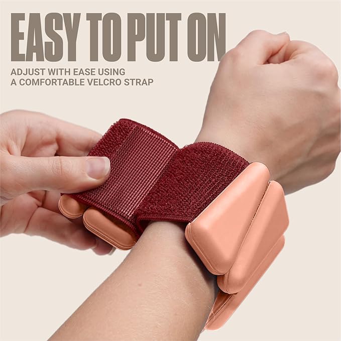SPORTBIT Wrist and Ankle Weights for Women - Set of 2 (1lb Each) Wearable Ankle & Wrist Weights - Leg & Arm Bands, Silicone Weighted Bracelets for Workout, Walking, Running, Yoga, Pilates