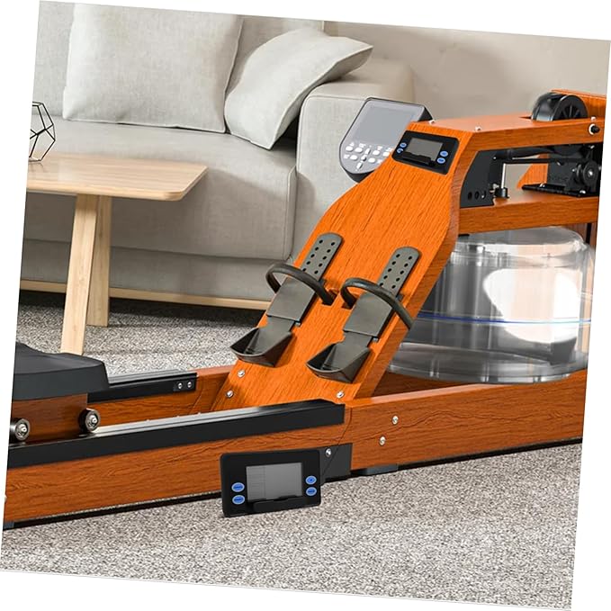 Home Fitness Rowing Machine Counter with LCD Display Digital Exercise Tracker for Speed Distance Monitoring Portable Water Resistance Rower Accessory for Accurate Workout Data
