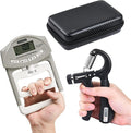Handeful Grip Strength Tester Trainer - Dynamometer Handgrip Measurer Meter, Handheld Strengthener Exerciser for Sports, School, and Home Use