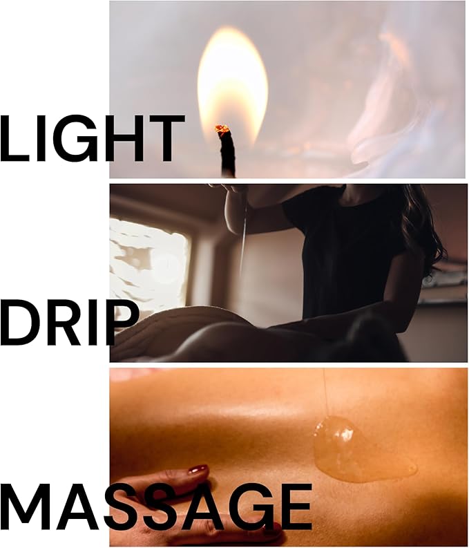 Pour Drip Massage Candle Pina Colada - Scented and Flavored Soy Wax Aromatherapy Candle for Relaxing Oil Therapy, TikTok Viral Trend