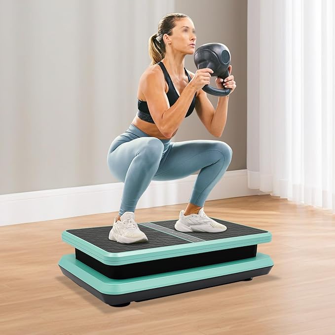 Plate Exercise Machine | Mini Vibration Plate Exercise Machine | Portable Full Body Vibration Platform | for Weight Loss, Toning & Wellness | Adjustable 99 Speed Level | Max 330 Lbs