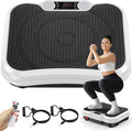 Vibration Plate Exercise Machine, Vibrating Platform for Lymphatic Drainage Weight Loss, 250 Speeds Full Body Workout Vibrated Plates Fitness Platform for Home Women Men