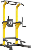 sogesfurniture Power Tower Dip Stands Assistive Trainer for Home Gym - 10-Level Height Adjustable Multi-functional Pull Up Bar, Dual Training Stands for Dip Push Up & Core Workout, Heavy Duty Steel Frame