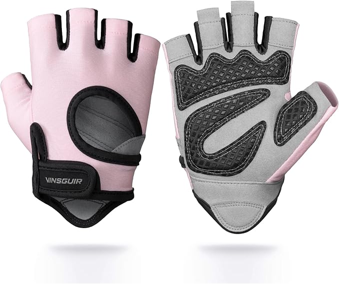 VINSGUIR Workout Gloves for Men and Women, Weight Lifting Gloves with Excellent Grip, Lightweight Gym Gloves for Weightlifting, Cycling, Exercise, Crosstraining, Pull ups, Fitness, Climbing and Rowing