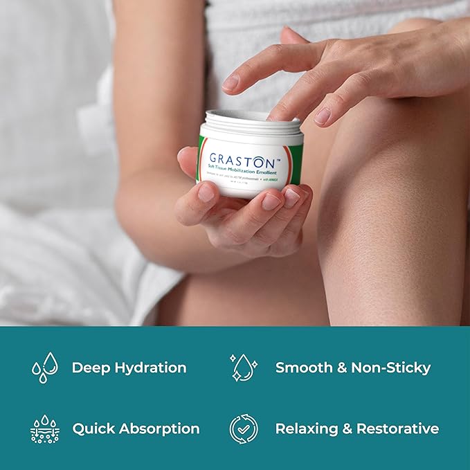 Graston Technique Arnica Soft Tissue Emollient Massage Lotion - 4oz Jar Pro-Grade Therapy Massage Cream for IASTM, Arnica Cream, Relief and Recovery, 1-Pack