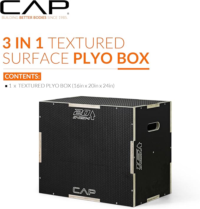 CAP Barbell 3-in-1 Plyometric Box | Multiple Styles and Sizes