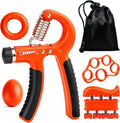 Hand Grip Strength Trainer Kit, 5 Pack Forearm Gripper Strengthener Adjustable Resistance, Hand Strengthening Devices
