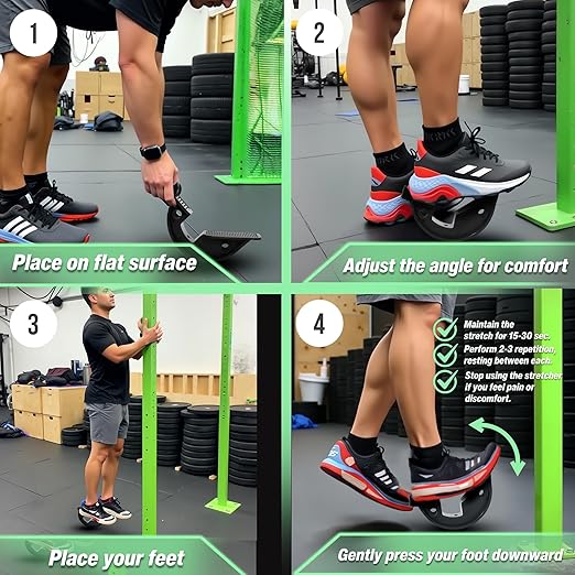 Foot Rocker, Durable Calf Stretcher for Achilles Tendon Relief, Plantar Fasciitis Recovery, and Ankle Pain Support, Calf Exerciser, Foot Stretcher Strengthener, Non-Slip Design for Home, Gym