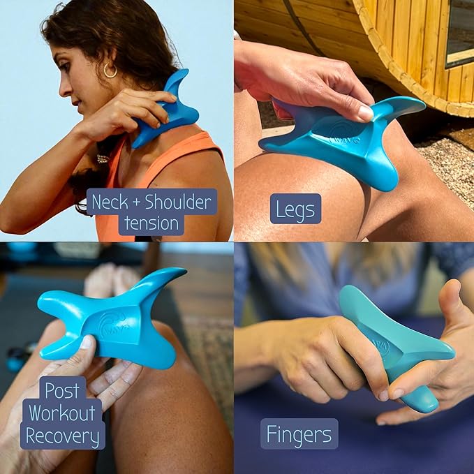 The Wave Tool, The Ultimate Soft Tissue Release Tool. Patented, Ergonomic Scraping and Massage Tool for Trigger Points, fascial Release, Muscle Aches, Pain, tendonitis, Scar Tissue, Athletic Recovery