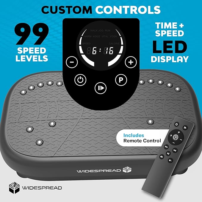 Vibration Plate Exercise Machine, Full Body Shaker Workout Vibrate Stand Shake Board Gym for Fat Burner and Weight Loss