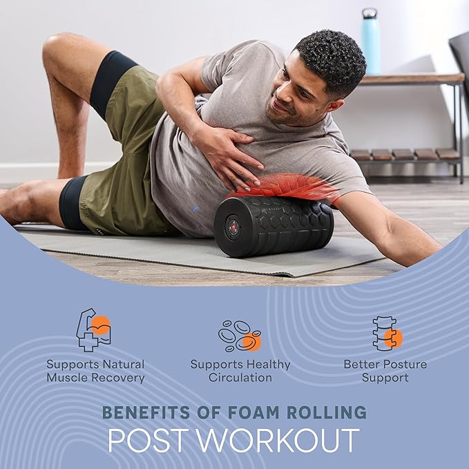 LifePro 4 Speed Vibrating Foam Roller for Physical Therapy & Exercise - High-Intensity Vibrating Roller for Muscle Recovery & Pliability Training - Back Roller for Deep & Gentle Trigger Point Therapy