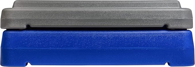 The Step (Made in USA) 4 Inch Stackable Aerobic Exercise Platform (Grey) with Non-Slip Surface and Nonskid Feet to Prevent Sliding