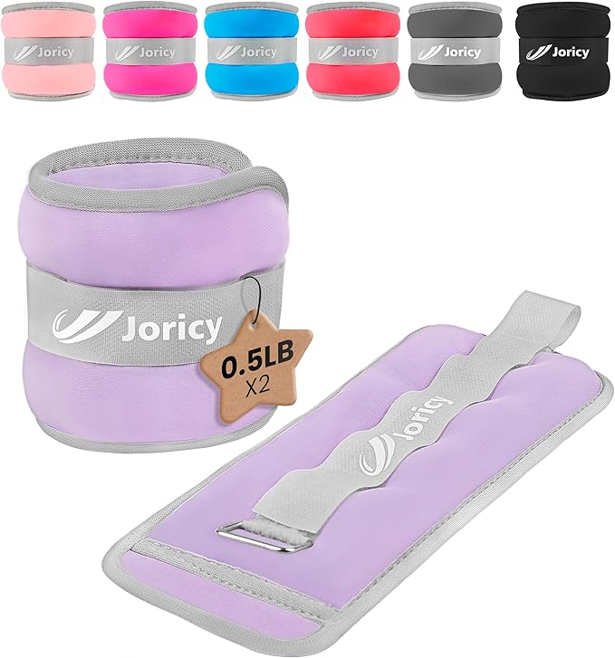 Ankle Weights A Pair of 1/2/3/4/6/8/10/12/20 LBS Wrist Leg Arm Weights for Women Men with Adjustable Straps, Strength weighted for Physical Therapy Running Walking Fitness Gym Workout