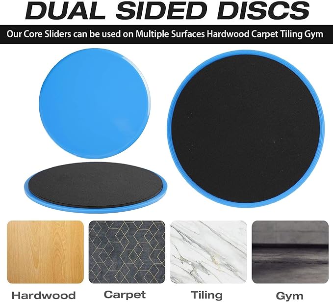 THE CEO Workout Sliders Disc- Durable Sliding Discs for Core & Full-Body Training- Strengthen Abs & Improve Stability with Smooth Foot Sliders for Home & Gym- Achieve Fitness Goals Anywhere- Set of 2