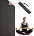Yoga Mat Non Slip, Anti-Tear 1/4 Thick TPE Yoga Mats for Women and Men, 72"x24" Exercise & Fitness Mat with Carrying Strap, Workout Mats for Yoga, Pilates and Floor Exercise