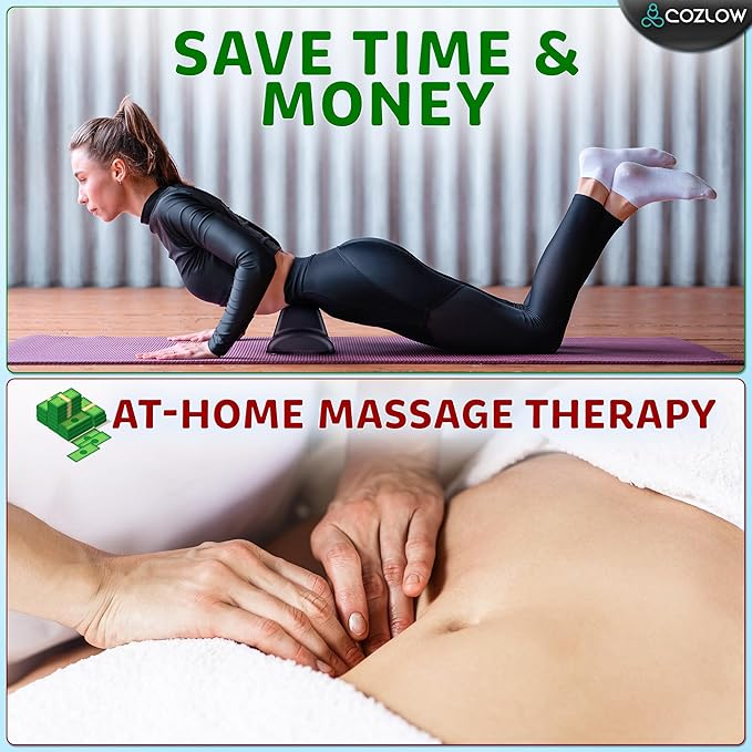 COZLOW Psoas Release Massage Tool, Back & Hip Flexor Muscle Stretcher, Deep Tissue Massage Tool for Myofascial Release, Trigger Point Massager for Pain Relief & Quick Recovery