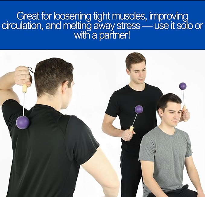 Bongers Handheld Percussion Massage Tool – Deep Tissue Trigger Point Tapping Sticks for Whole Body Pain Relief & Muscle Relaxation (Pink Rainbow Cosmic)