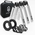 Professional Hand Grip Strengthener Trainer Kit, 50-175LB Metal Hand Gripper with 2 Finger Stretcher & 2 Grip Ring Wrist Foream Strengthener Exercise Workout Trainer for Pro Beginner Professionals
