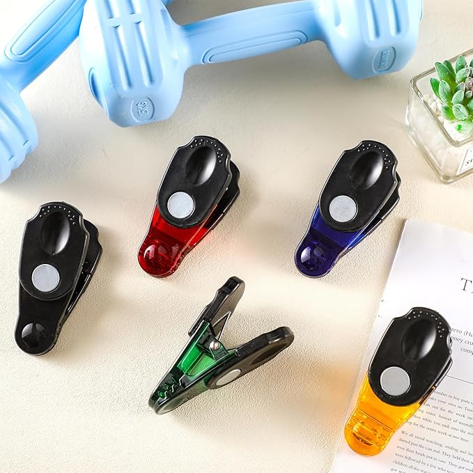 Shappy 10 Pcs Graded Pinch Exerciser Grip Finger Strength Trainer Pinch Clips Rehab Thumb Exerciser Hand Therapy Equipment for Recovery Conditioning from Injuries Surgery, 5 Colors
