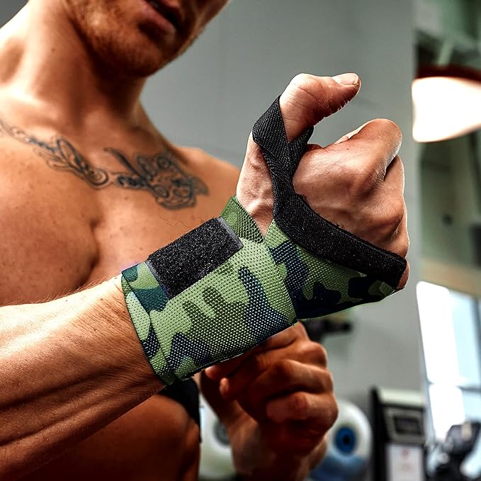WOD Nation Wrist Wraps for Weightlifting & Strength Training – Professional Gym Straps w/Thumb Loop for Men & Women
