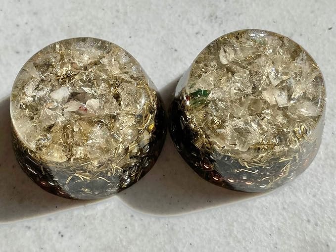 Citrine Orgone Generator Energy Accumulator 528Hz/7.83Hz/Advance Harmonics Many Beautiful Ingredients and Colors! (Citrine)