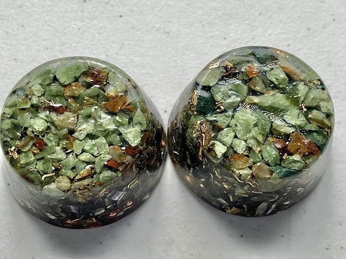 Chrysoprase Orgone Generator Energy Accumulator 7.83Hz/432Hz/528Hz/Advance Harmonics Many Beautiful Ingredients! (Chrysophrase)