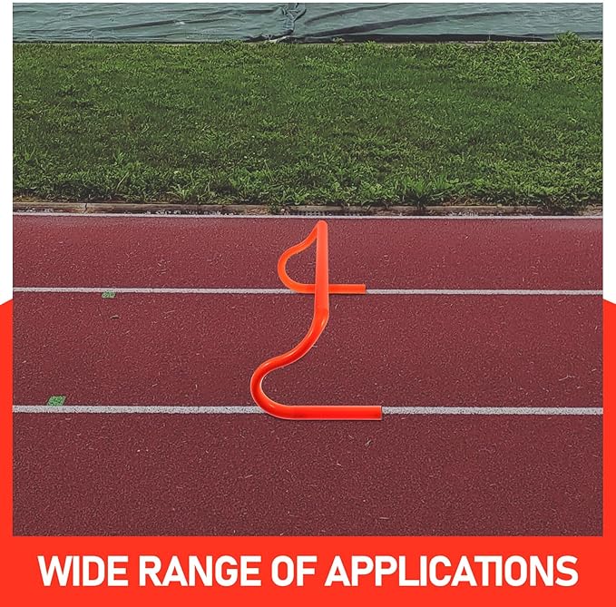 Portable Orange Training Hurdle with Detachable Design for Outdoor Football Agility Drills Stable PVC Base for Speed Coordination and Balance Improvement Simple Installation for