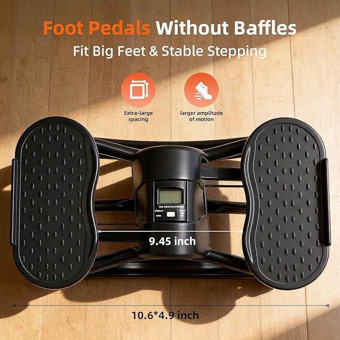 Rock Fitness Stepper, Portable Step Rocker Side to Side at Home, Aerobic Workout Machine Fitness Equipment Suitable for Apartment and Dormitory