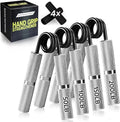 Hand Gripper Strengthener Set 50LB-300LB, Grip Strength Trainer (1/2/4/6 Pack) Forearm Strengthener for Muscle Building, Hand Sensitivity Training, Hand Rehabilitation Exercising