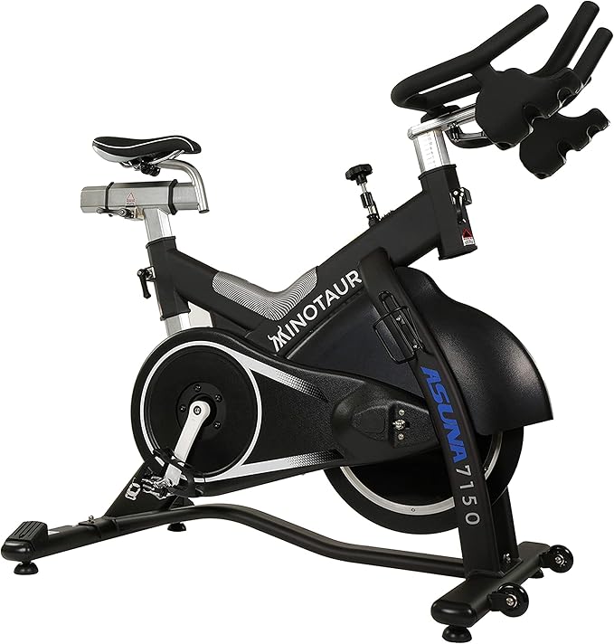Sunny Health & Fitness Stationary Exercise Bike Machine w/ Adjustable Cushion Seat & Multi-Grip Handlebar, Indoor Cycling Equipment for Home Cardio Training, Optional Magnetic or Friction Resistance