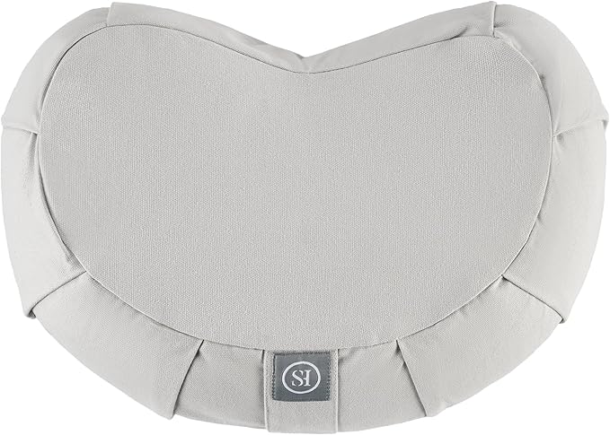 Meditation Cushion Bolster Pillow for Restorative Yoga – Supportive Cushion for Meditation, Pilates, and Relaxation – Filled with Buckwheat Hulls - Removable Cover
