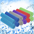 Hosuly 12 Pieces Cooling Towels for Hot Weather Soft Breathable Cold Towel Yoga Towels for Sweat, Sports, Workout, Fitness, Gym, Running, Travel Camping, 12 x 40 Inch (Assorted Colors)