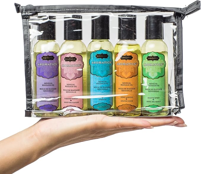 Set of Five 2 Ounce Massage Oil Assortment - Kama Sutra Massage Oil
