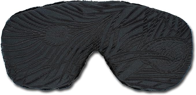 Handmade Weighted Sleep Eye Mask Yoga Pillow - Flax Seed Fill - Lavender Scented - Black Magic - TEMFL-BM