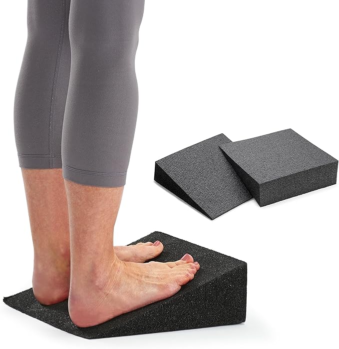 OPTP Slant (Pair) - Foam Wedge Incline Slant Boards - Stretching Equipment for Calf and Ankle Rehabilitation - Foot Wedges for Exercise, Achilles Tendonitis, Plantar Fasciitis, and Shin Splints
