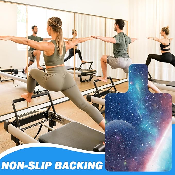 Pilates Mat 39''x24'' Non Slip Pilates Mat Sweat Absorbent Foldable and Portable Exercise Easy to Clean Accessories for Exercising Gym