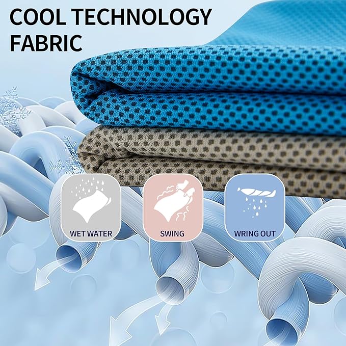 SRsafety Cooling Towels for Sports,Strong Sweat Absorption Cooling Towels, High-Flexibility Cold Towel for Gym and Yoga. (Gray)