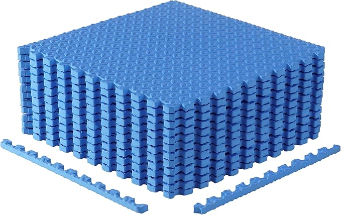CAP Puzzle Exercise Mats | 3/4” Thick EVA Interlocking Foam Tiles for Home Gym Flooring | Multiple Options