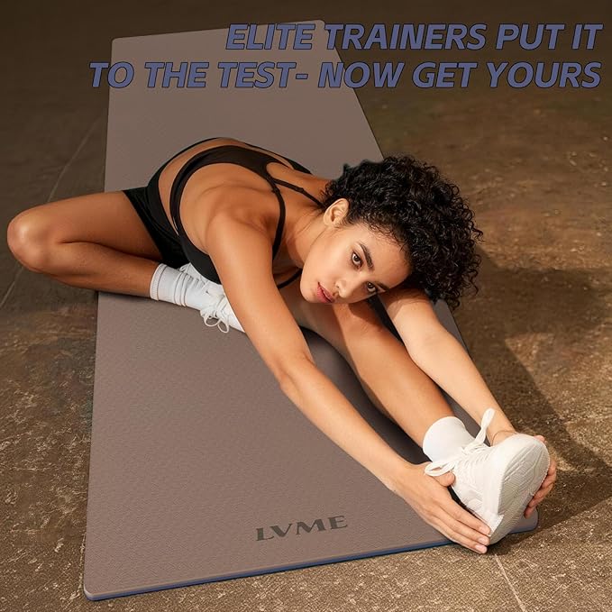 Extra Thick Yoga Mat -0.4Inch(10mm),Non-Slip Yoga Mat, 72"x24" Exercise & Fitness Mat with Carrying Strap, Workout Mats for Yoga, Pilates and Floor Exercise