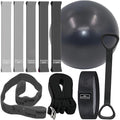 Pilates Set – Home Pilates Equipment for Women Kit with Magic Circle Pilates Ring and Ball Set, Resistance Bands & Massage Balls & Exercise Bands for Toning，Flexibility & Core Strength